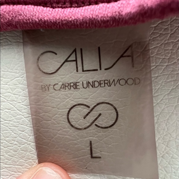 Calia by Carrie Underwood Mauve Athletic Racerback Crop Top - Picture 5 of 5